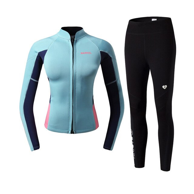 Girls Neoprene Wetsuit Top Jackets Long Pants For Watersports