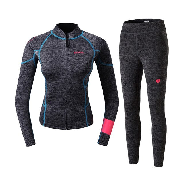 Girls Neoprene Wetsuit Top Jackets Long Pants For Watersports