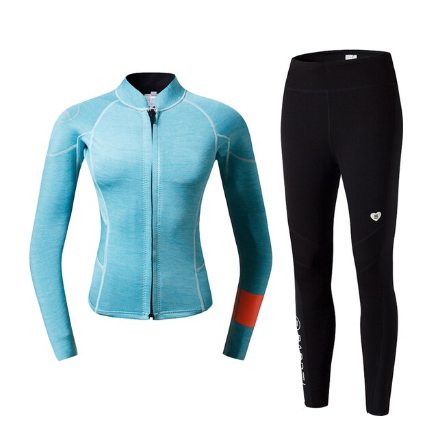 Girls Neoprene Wetsuit Top Jackets Long Pants For Watersports