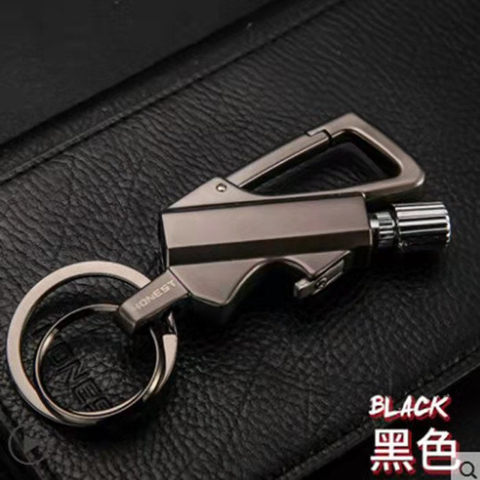 Keychain Flint Fire Starter | Lighters Carabiner Match Striker