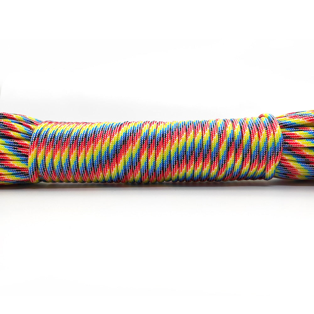 31 Meters Dia.4mm 9 stand Cores Paracord for Survival Parachute Cord Lanyard Camping Climbing Camping Rope Hiking Clothesline