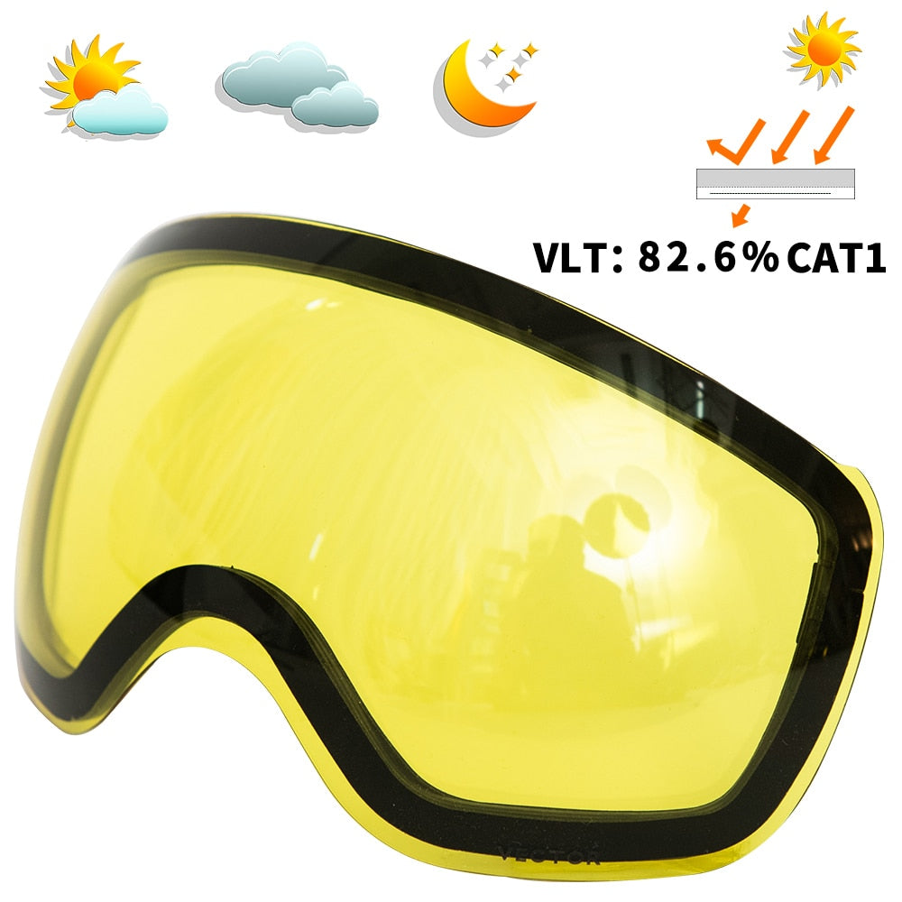OTG Ski Goggles Snow Glasses Men UV400 Anti-fog Coatings Snowmobile Snowboard Skiing Women Sunglasses Outdoor Winter Sport 2020