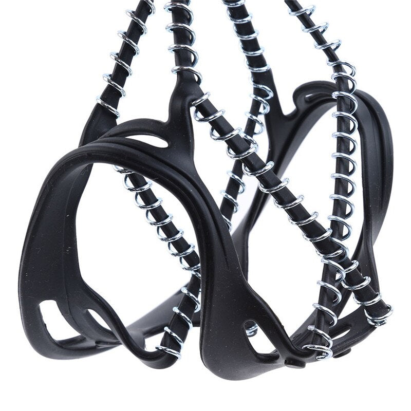 Multi Tooth Ice Gripper Spike For Shoes Outdoor Anti Slip Climbing Snow Spikes Crampons Cleats Chain Claws Grips Boots Cover