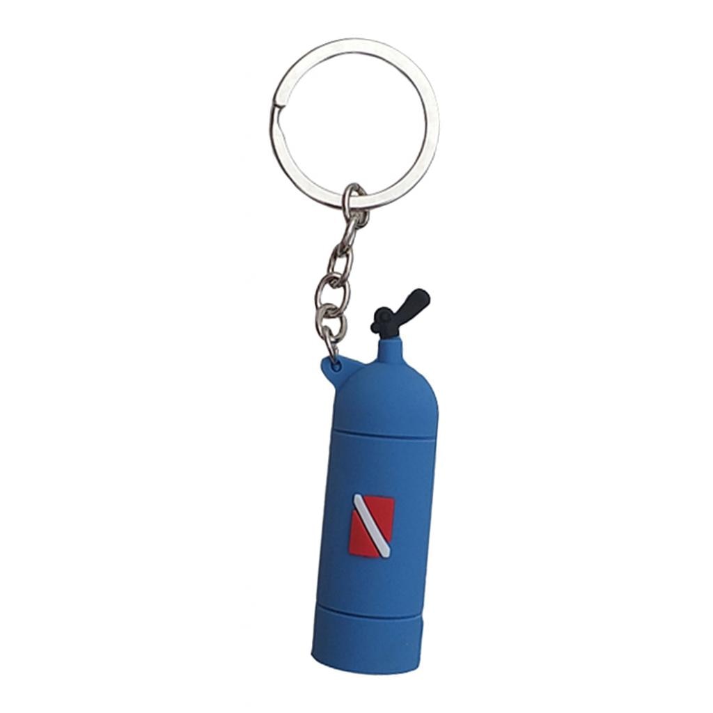 5Colors Mini Scuba Air Tank Mini Cylinder Bottle Keychain Key Ring Diver Diving Gift