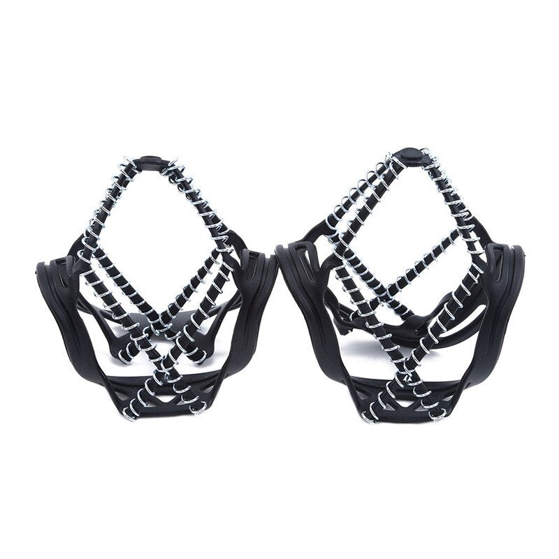 Multi Tooth Ice Gripper Spike For Shoes Outdoor Anti Slip Climbing Snow Spikes Crampons Cleats Chain Claws Grips Boots Cover