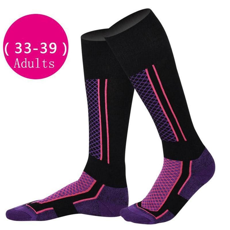 Long Socks with Multi-colored Lines | Thermal Socks