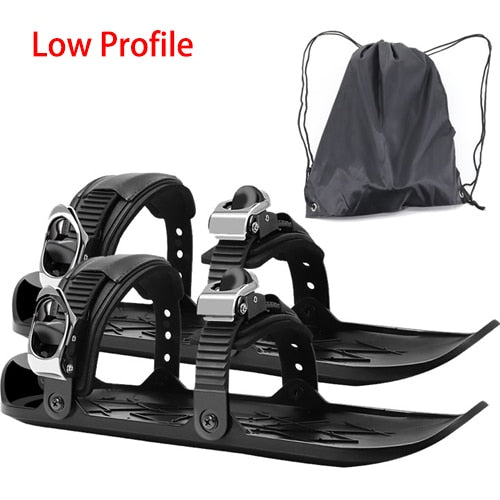 Mini Skiboard Snowblades | Adjustable Strap