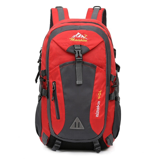 Men's Women's 40L Waterproof Backpack USB Climbing Travel Bag Men Outdoor Sports Camping Hiking Backpack Pack For Male Female