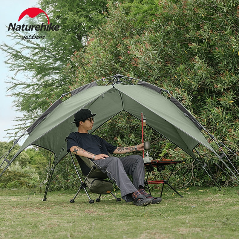 Naturehike 3-4 Person Tent Ultralight Waterproof Automatic Tent Portable 3 Season Backpacking Tent Outdoor Hiking Camping Tent