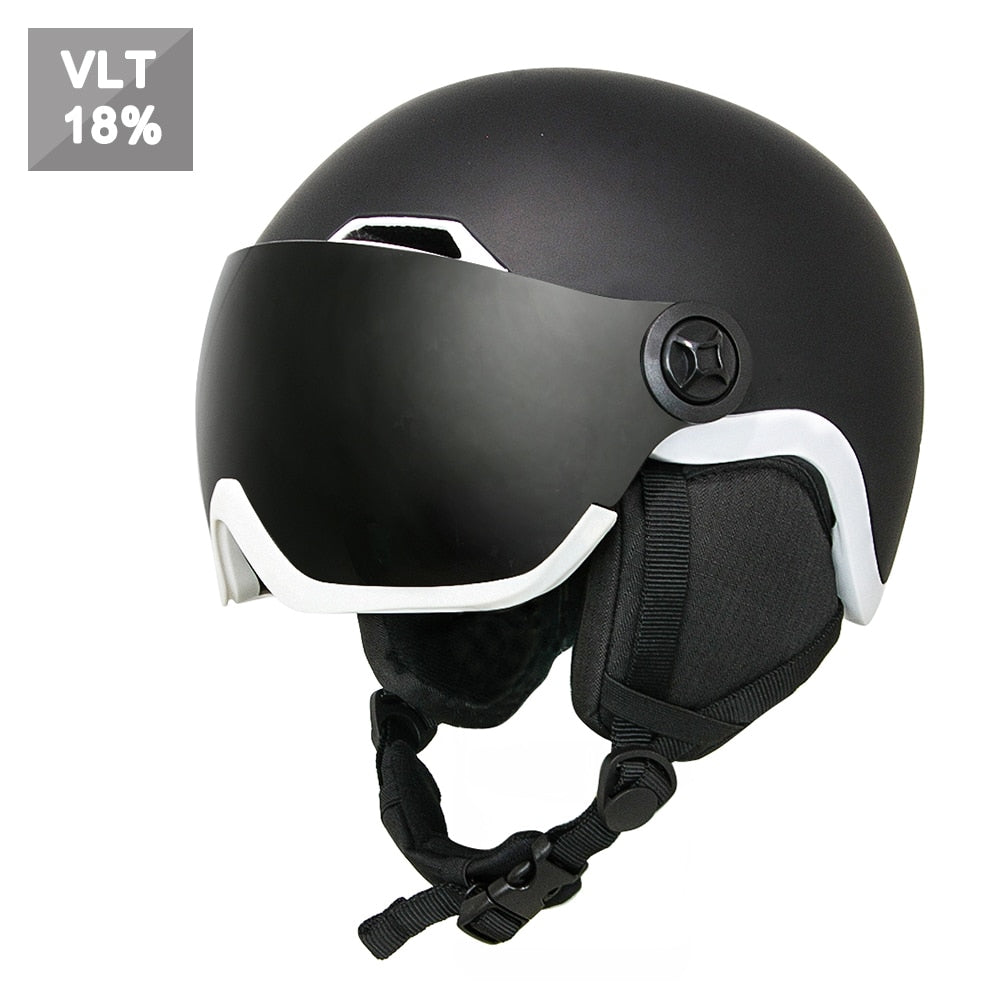 Daisy One Ski Snow Helmet with Integrated Goggles Shield | Night Vision