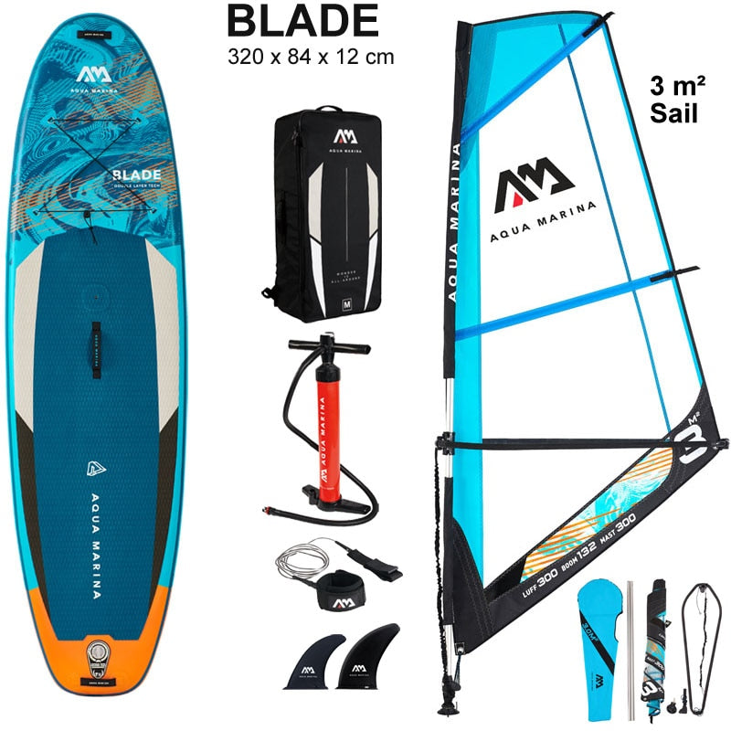 2022 windsurf 320*84*12CM board AQUA MARINA BLADE inflatable sup board sail sailboard stand up paddle surf surfboard wind driven