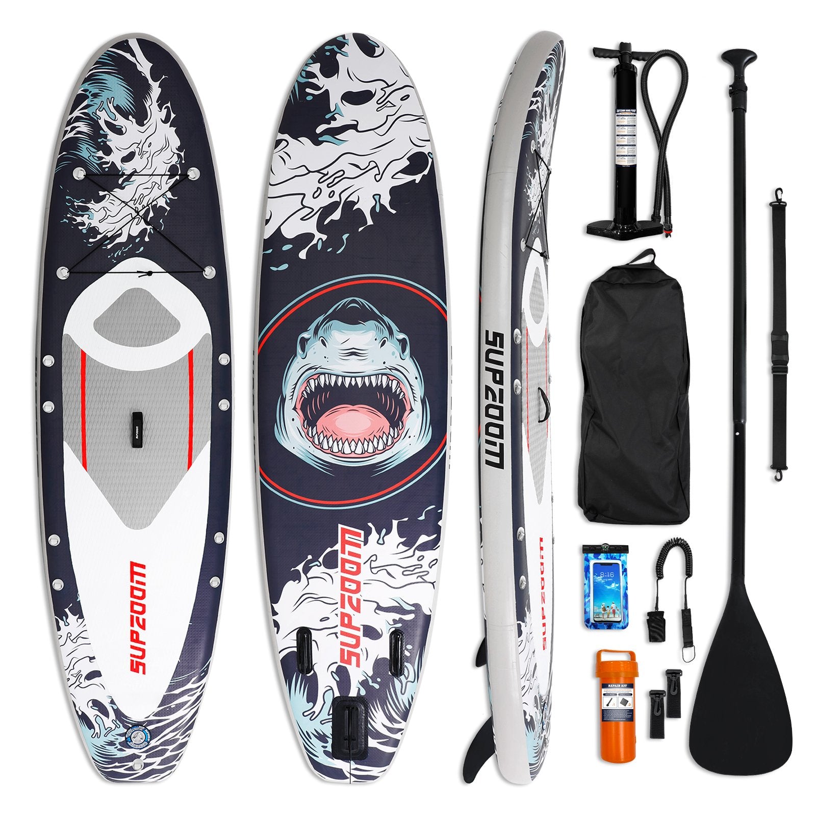 SUPZOOM Shark 10'6" Inflatable Paddle Board