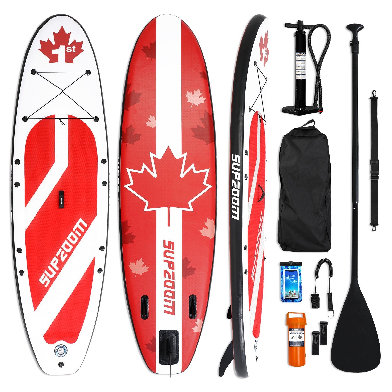 SUPZOOM Red Leaf 10'6" Inflatable Paddle Board