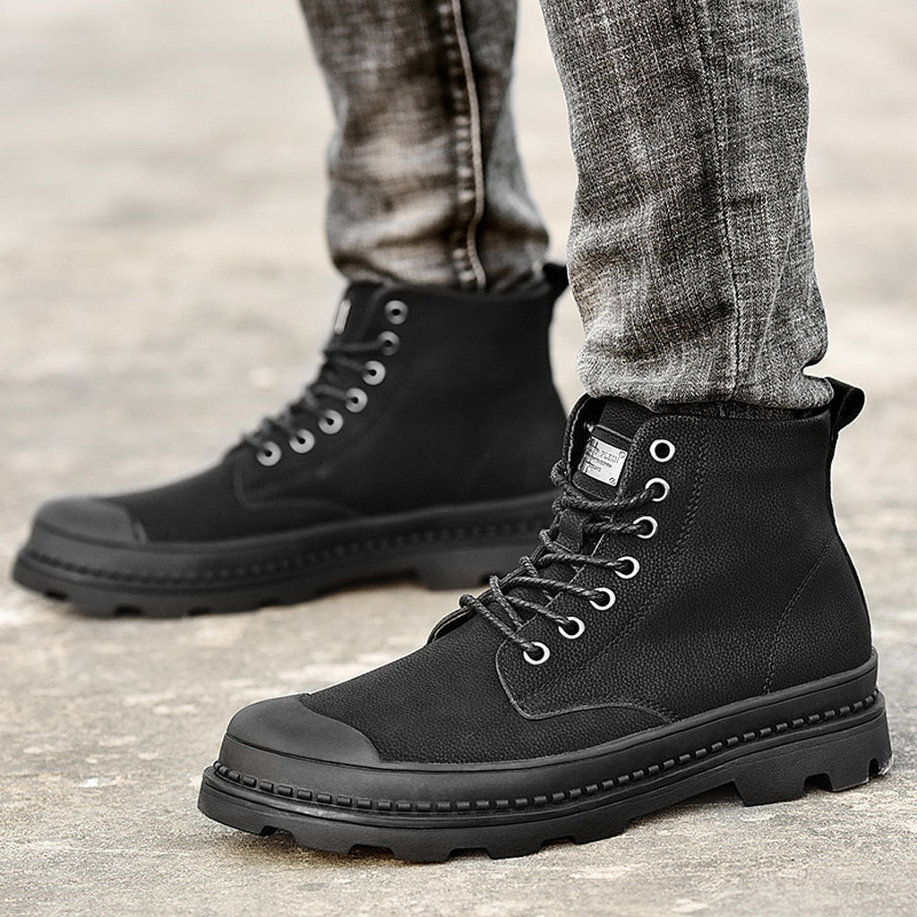 Fashion Outdoor Men's Canvas Shoes | Breathable High-Top Shoes