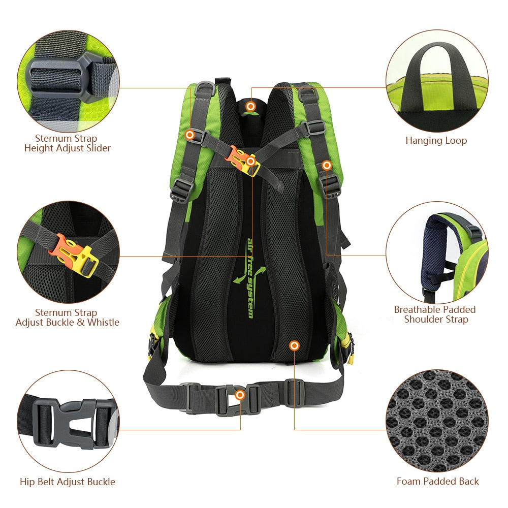 Water Repellent Tear-Resistant Tactical Hiking Backpack