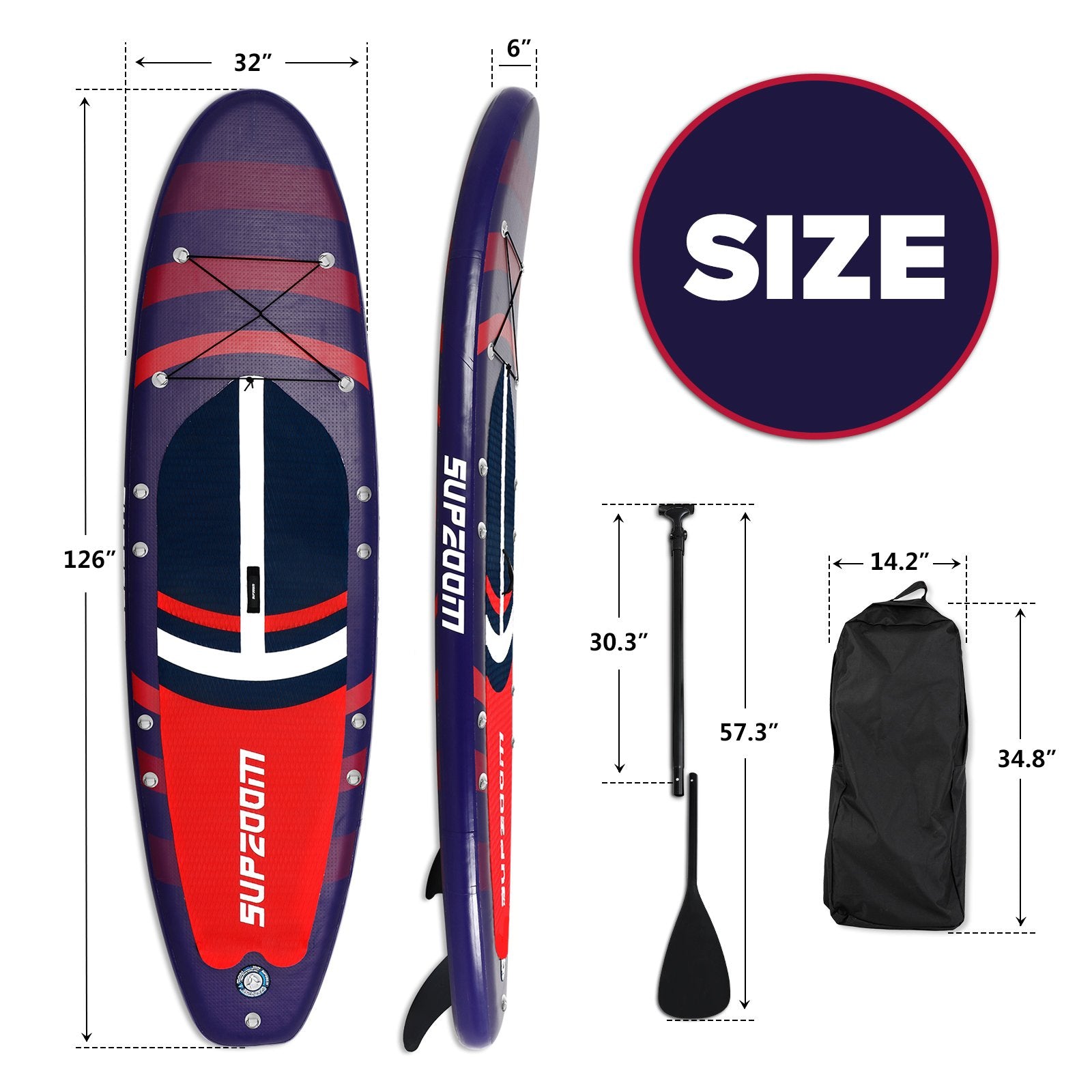 SUPZOOM Octopus Marine Life 10'6" Inflatable Paddle Board