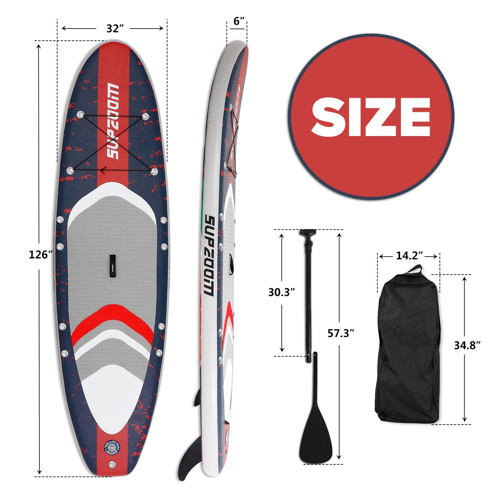 SUPZOOM Flamingo Animal Style 10'6" Inflatable Paddle Board