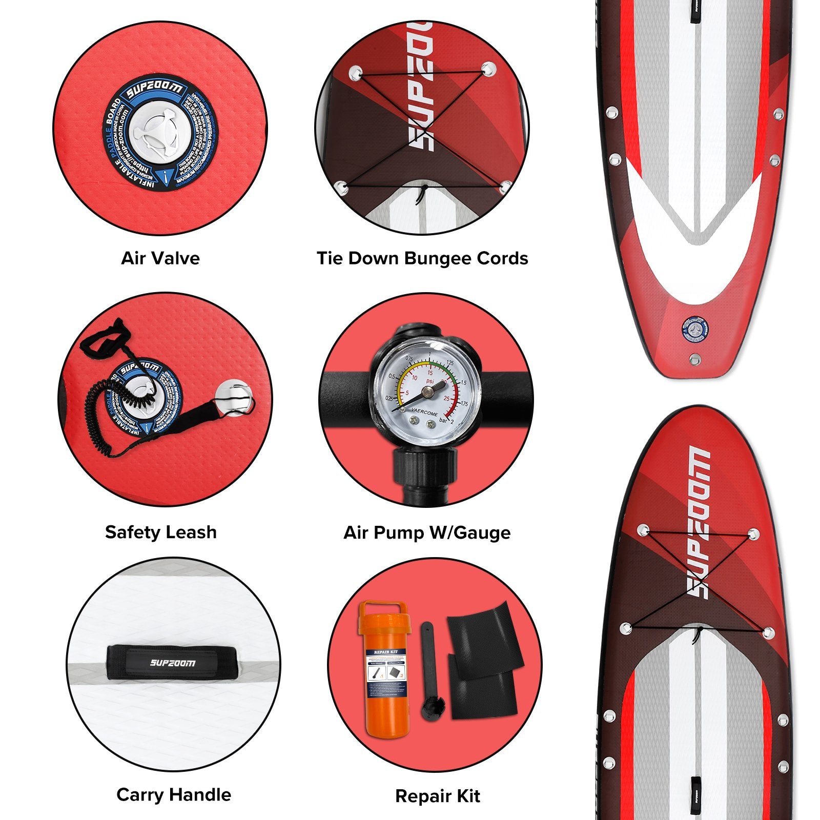 SUPZOOM Crazy Bear Animal 10'6" Inflatable Paddle Board