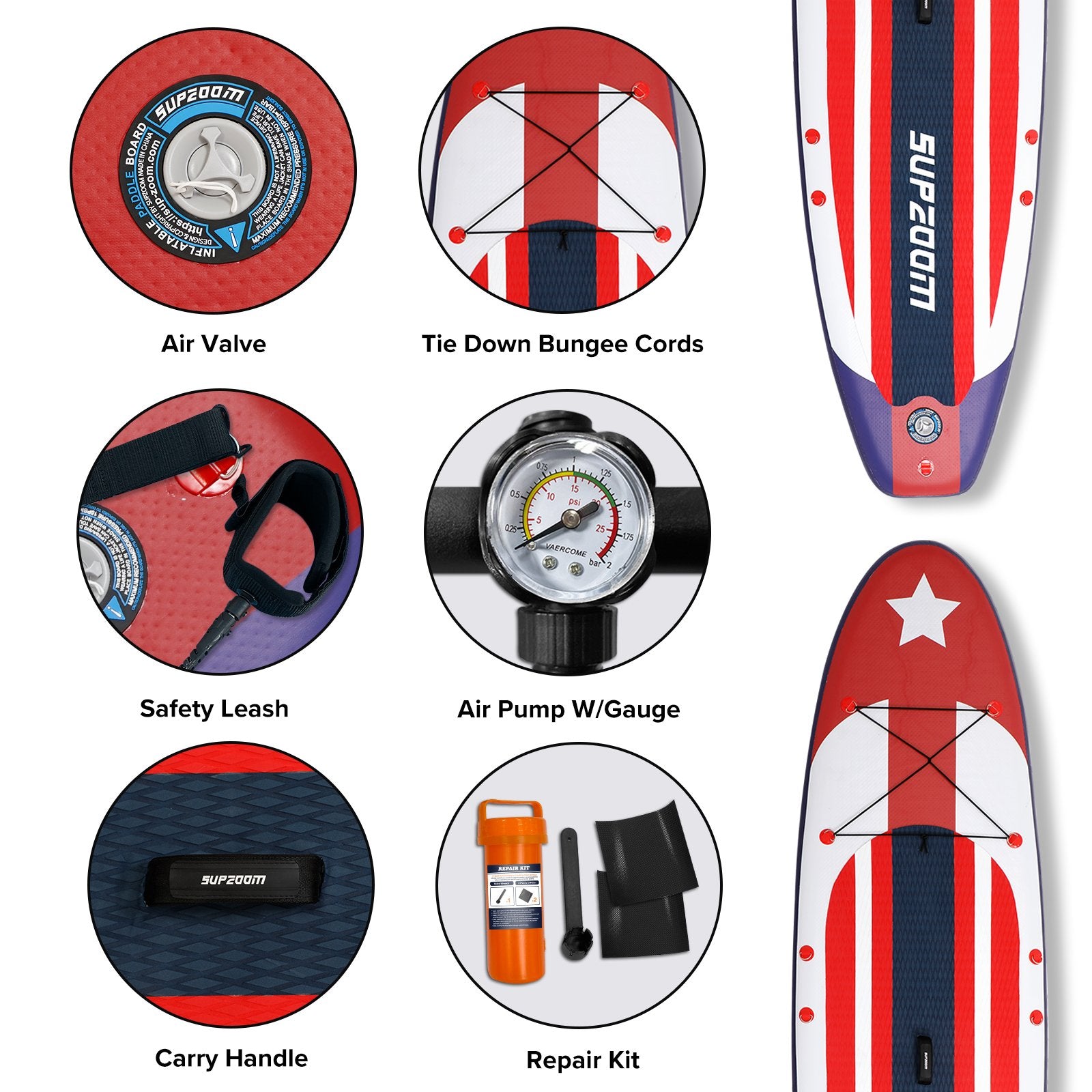 SUPZOOM Eagle Animal Style Inflatable Paddle Board 10'6" Long