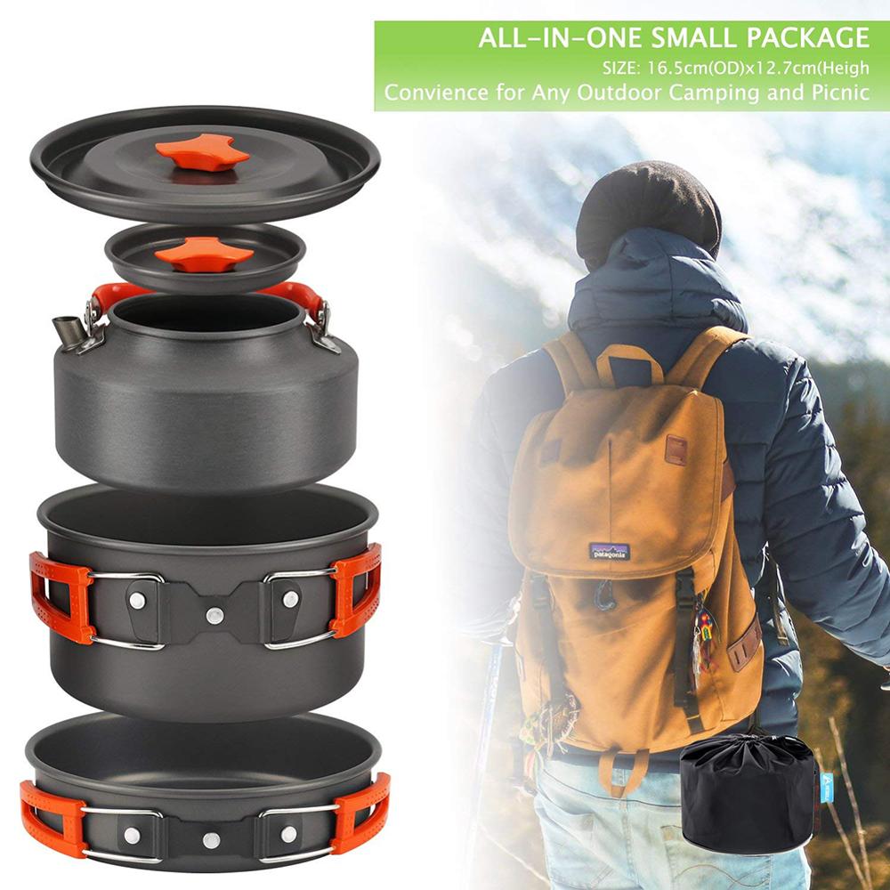 High Temperature Resistance Ultra light Camping Cookware Kit