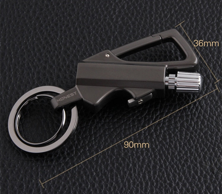 Keychain Flint Fire Starter | Lighters Carabiner Match Striker