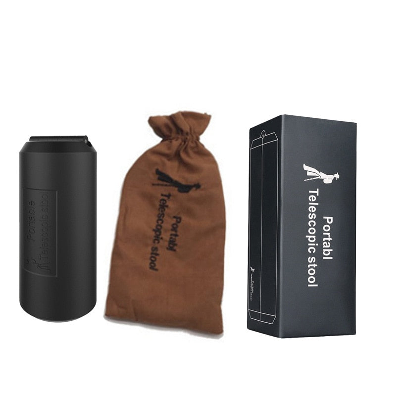 Portable travel queuing telescopic stool