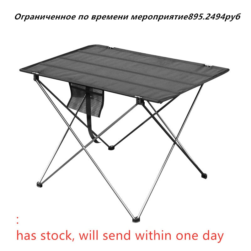 A Sale Portable Foldable Table Camping Outdoor Furniture Computer Tables Aluminium Alloy Ultra Light Folding Desk Furniture