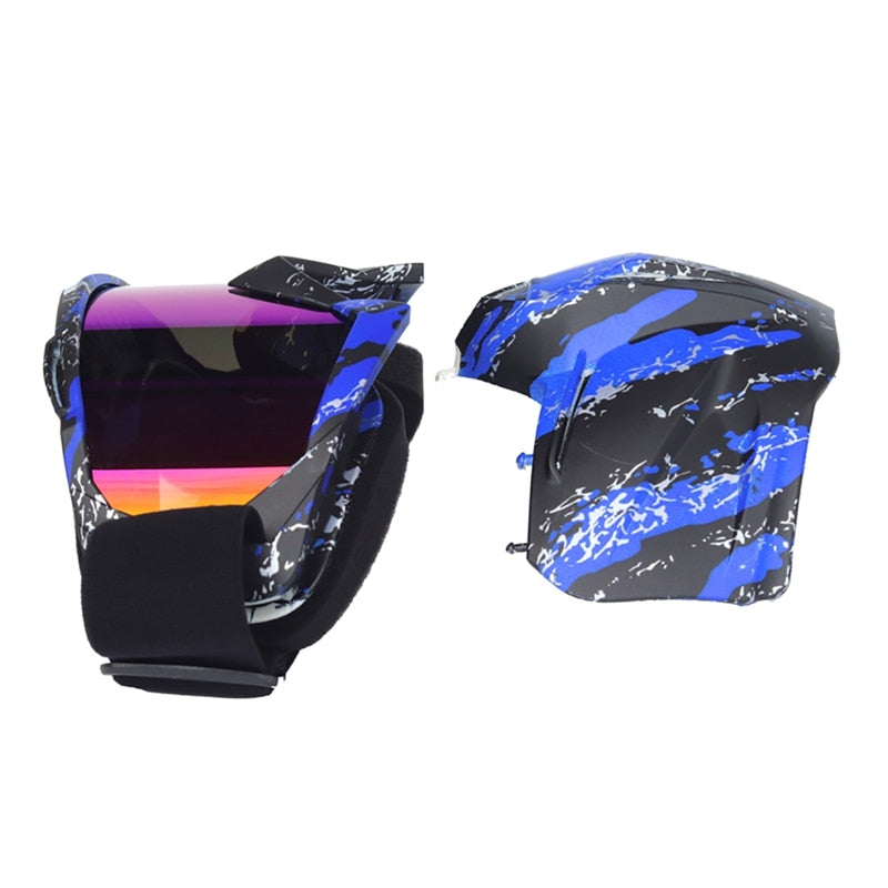Snowboard Mask with Detachable Winter Ski Goggles