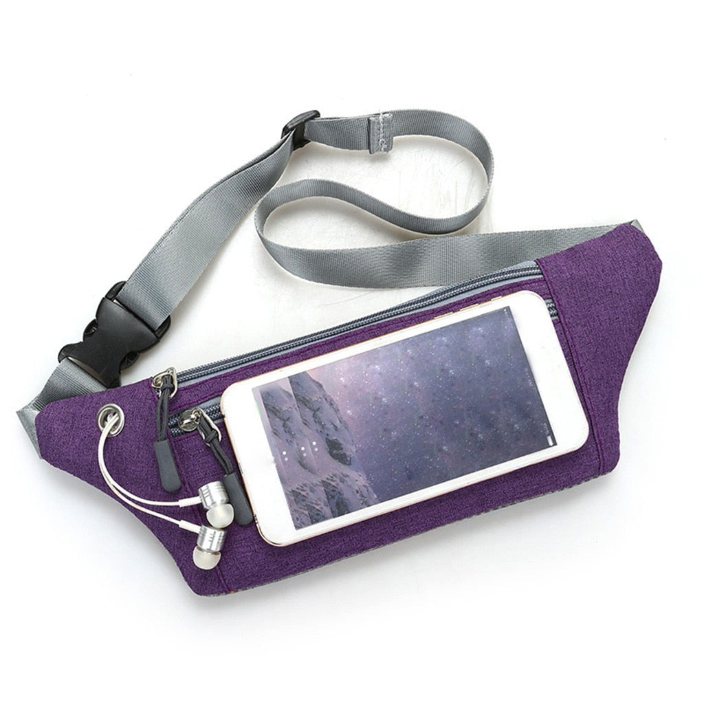 Canvas Fanny Waist Pack with Zipper for Women