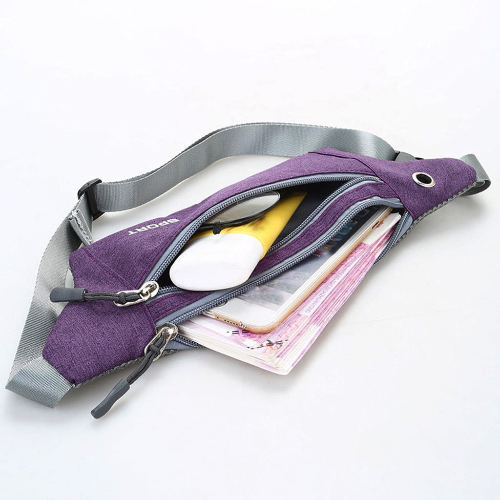 Canvas Fanny Waist Pack with Zipper for Women