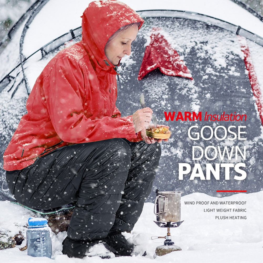 Naturehike Windproof Winter Warm Packable Down Pants | Storage Bag