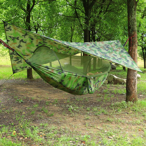 Automatic Quick Open Mosquito Net Hammock Tent With Waterproof Canopy