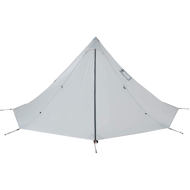 Ultralight Pyramid Tent with stove pipe hole