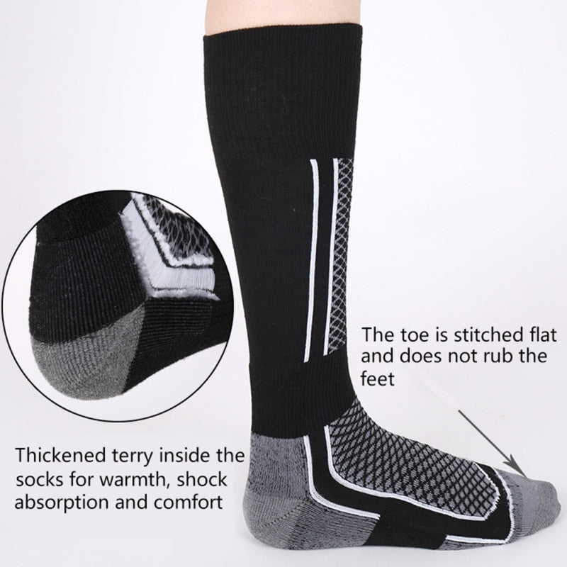 Long Socks with Multi-colored Lines | Thermal Socks