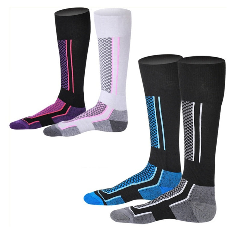 Long Socks with Multi-colored Lines | Thermal Socks