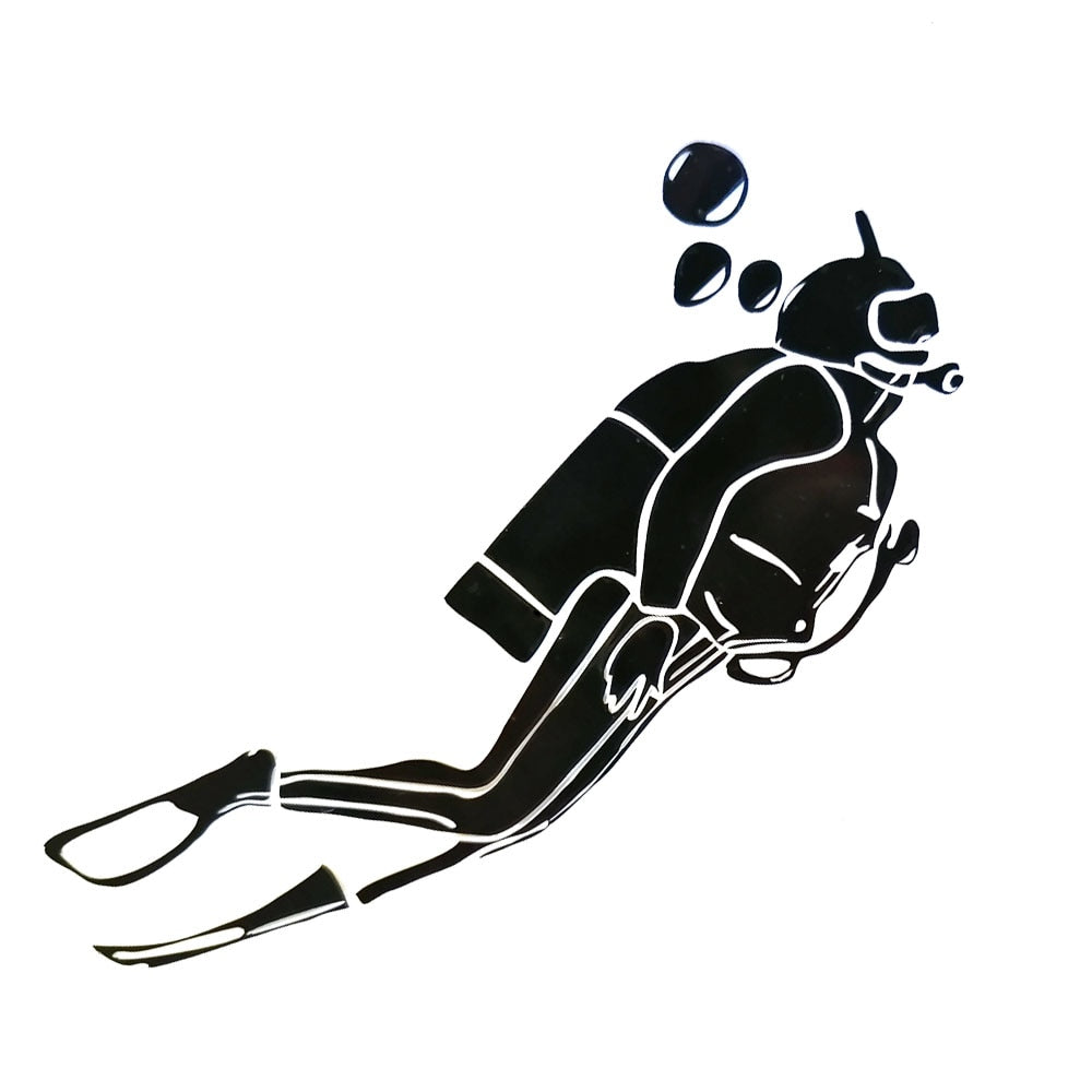 Scuba Diver Vinyl Decal for Diving