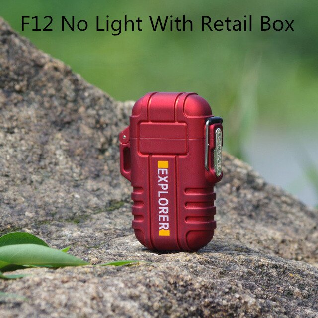 Outdoor Camouflage Waterproof USB Camping Lighter Electric Windproof