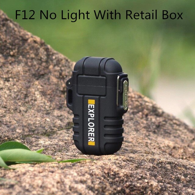 Outdoor Camouflage Waterproof USB Camping Lighter Electric Windproof