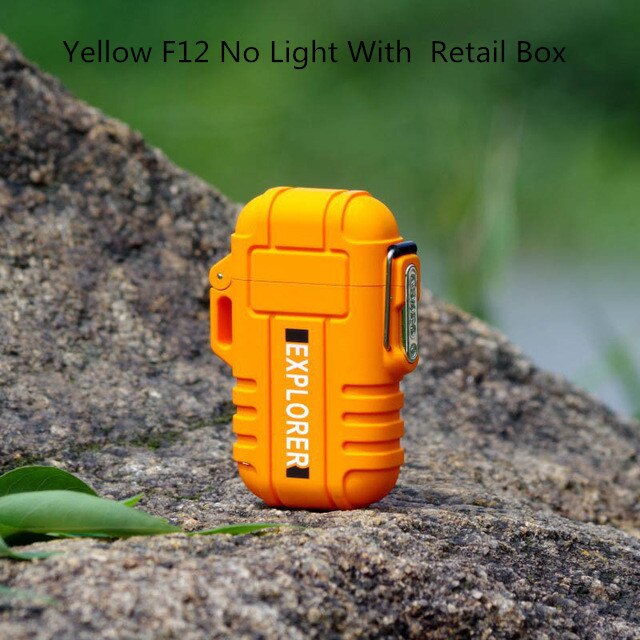 Outdoor Camouflage Waterproof USB Camping Lighter Electric Windproof