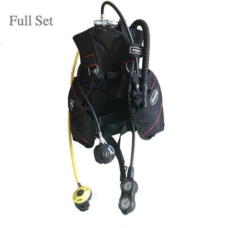 BCD Full Set 5pcs Diving Buoyancy Jacket Compensator BC Triple Meter Scuba Back Fly Inflatable Vest Back Frame dbsqszb Balance