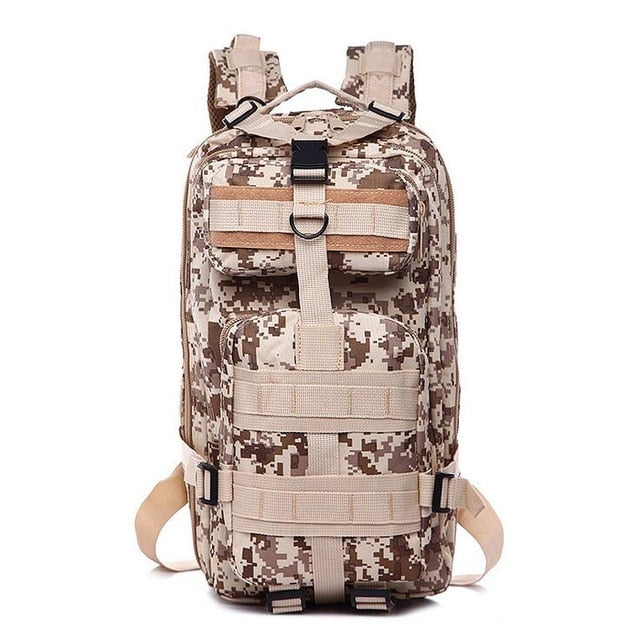 25L 3P Military Camouflage Tactical Backpack | Multiple Zippered Compartment