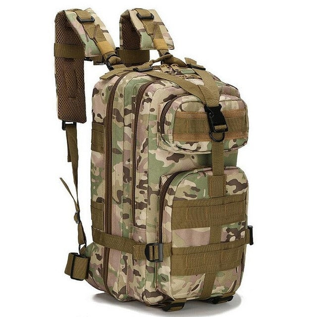 25L 3P Military Camouflage Tactical Backpack | Multiple Zippered Compartment
