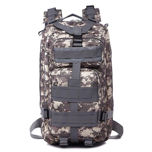 25L 3P Military Camouflage Tactical Backpack | Multiple Zippered Compartment
