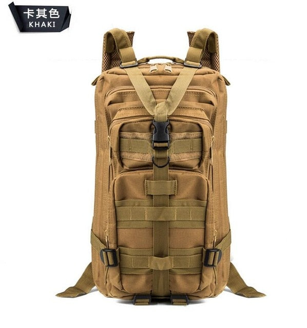 25L 3P Military Camouflage Tactical Backpack | Multiple Zippered Compartment