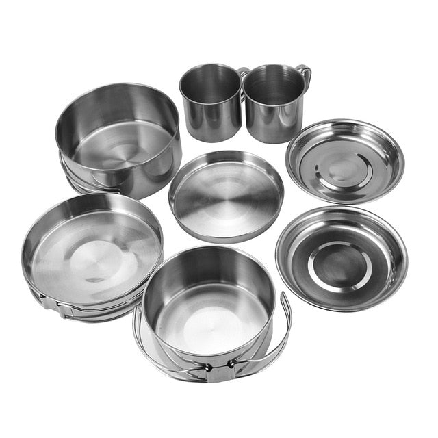 Outdoor Portable Camping Hiking Cookware Set