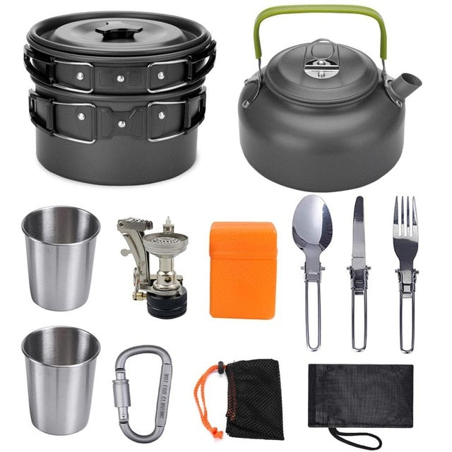 High Temperature Resistance Ultra light Camping Cookware Kit