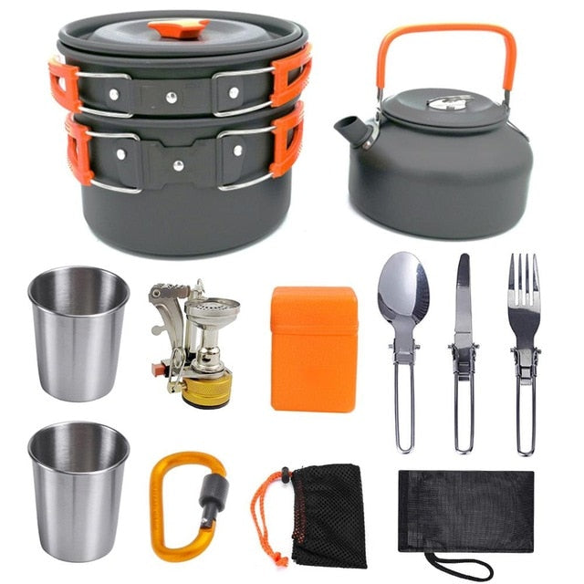 High Temperature Resistance Ultra light Camping Cookware Kit