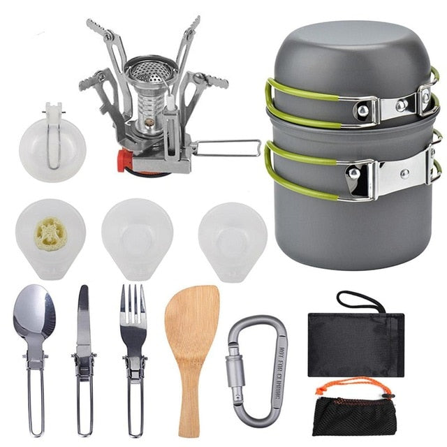 High Temperature Resistance Ultra light Camping Cookware Kit