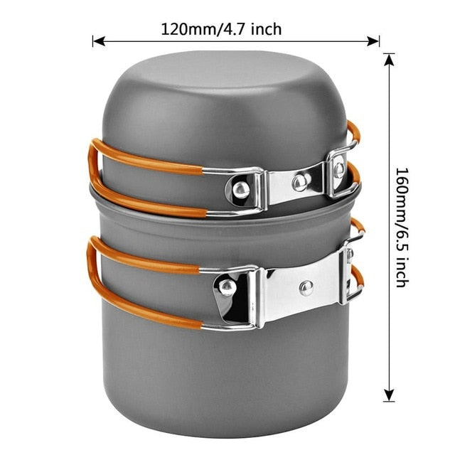 High Temperature Resistance Ultra light Camping Cookware Kit