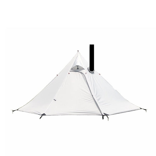 Ultralight Pyramid Tent with stove pipe hole